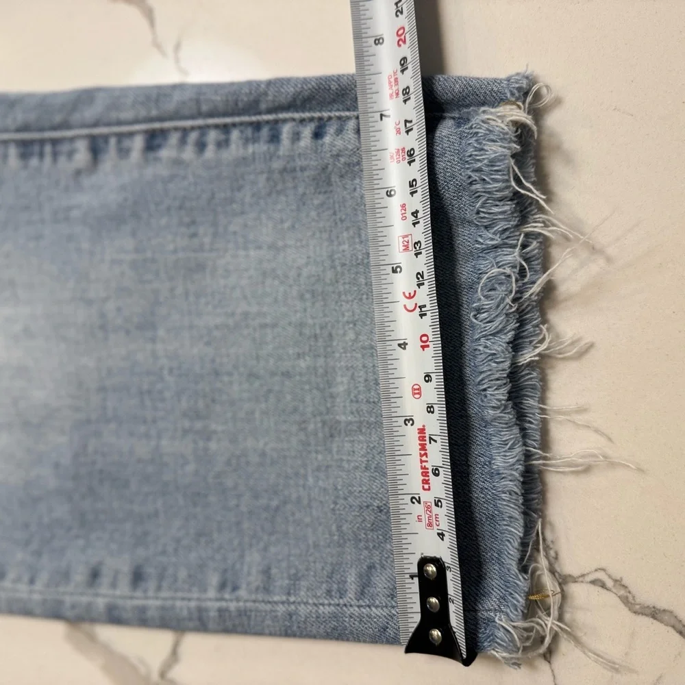 Light Blue Oliver Logan premium denim- Crosby Boyfriend 33 inches - Picture 8 of 11